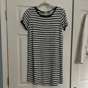 Striped Black and White Dress